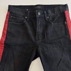 Polo Ralph Lauren Women's Black Waverly Straight high-rise Crop Jeans‎ Sz 26